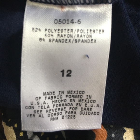 NWT Navy Flowy Capris - Picture 5 of 5